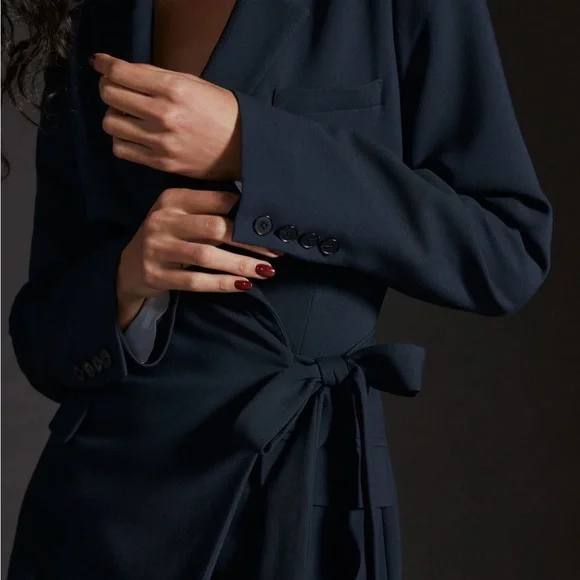 LAST CALL! Blazer Wrap Dress - Picture 5 of 9